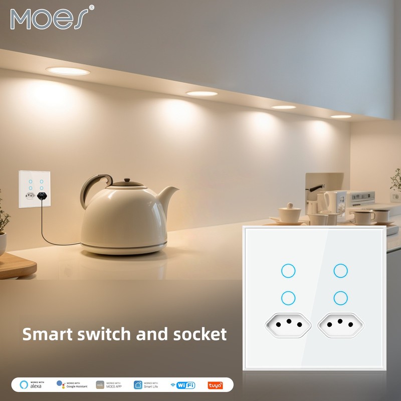 Timer Dual Outlet - Умная розетка MOES Tuya с Wi-Fi,